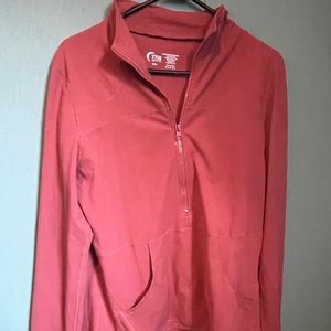 ZYIA 1/2 zip Salmon color